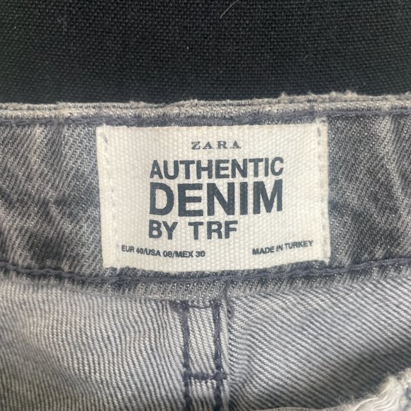 Zara Distressed Black Denim - Picture 2 of 3